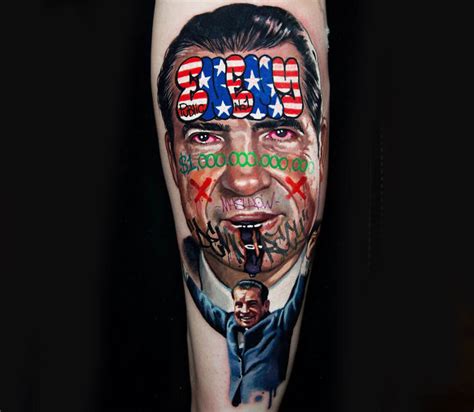 richard nixon tattoo.